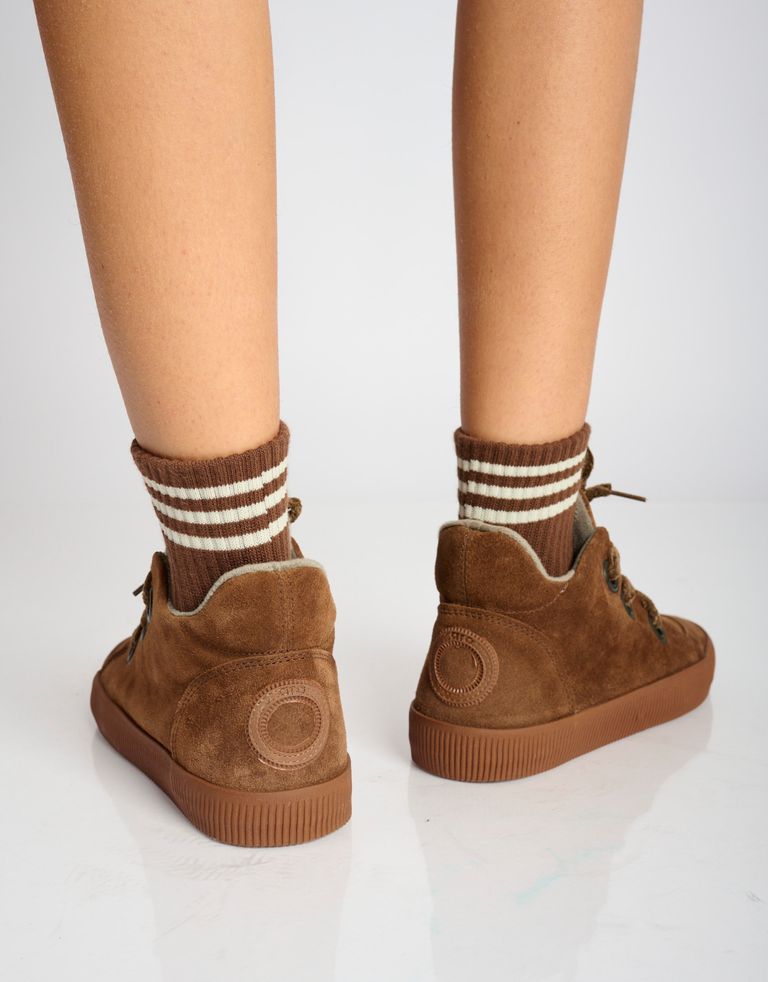 נעלי נשים - Aro - מגפונים עם שרוכים NOELLE - קוניאק4