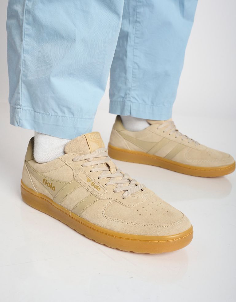 נעלי גברים - Gola - סניקרס HAWK SUEDE - בז'3