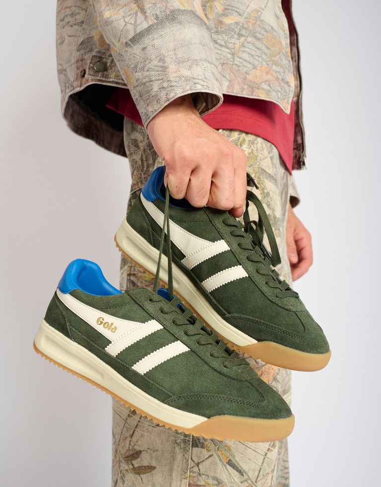 נעלי נשים - Gola - סניקרס זמש TORNADO 88 - ירוק4