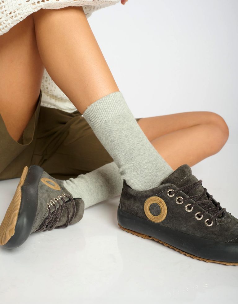 נעלי נשים - Aro - סניקרס זמש WEN - אפור4