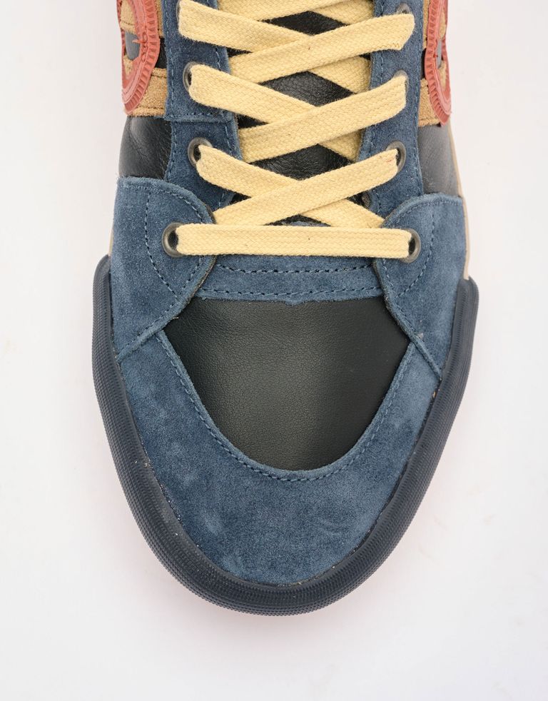 נעלי נשים - Aro - סניקרס גבוהות מעור  IDO - כחול4