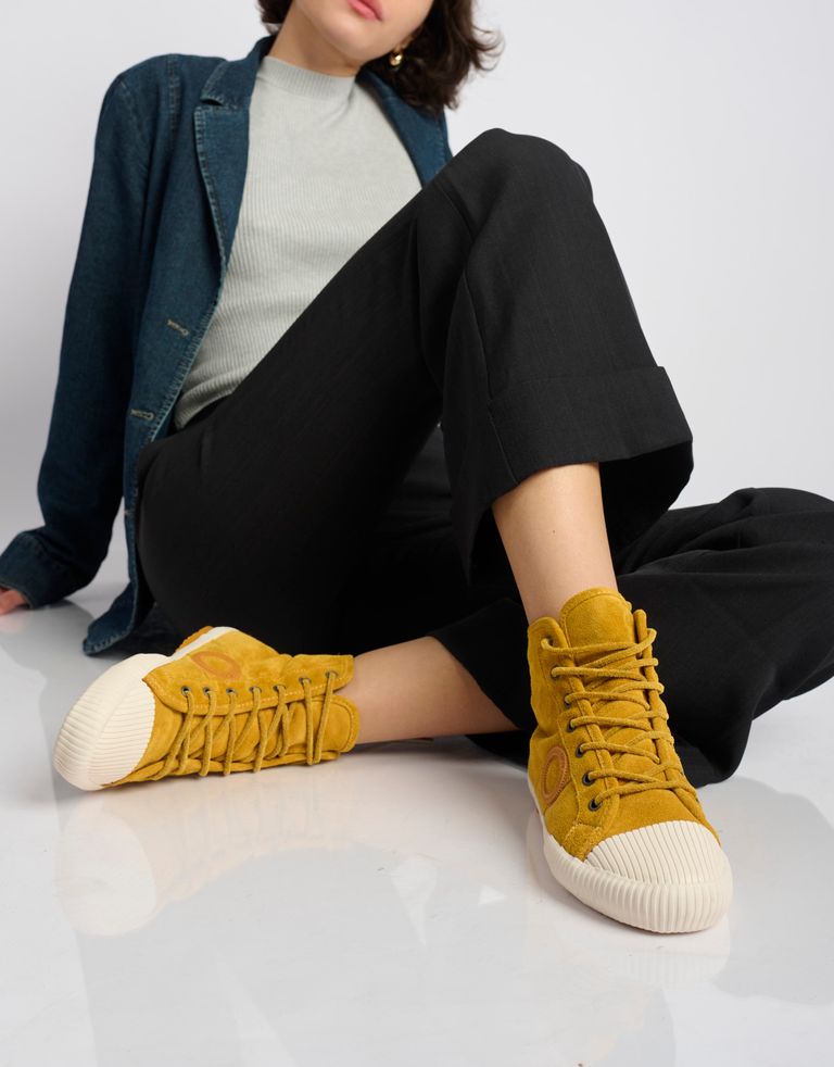 נעלי נשים - Aro - סניקרס גבוהות CHARLIE - צהוב3