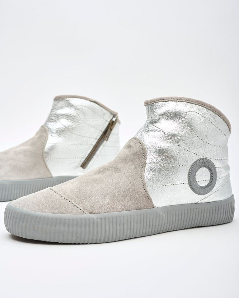 נעלי נשים - Aro - מגפונים משולבים NOELLE - כסף2