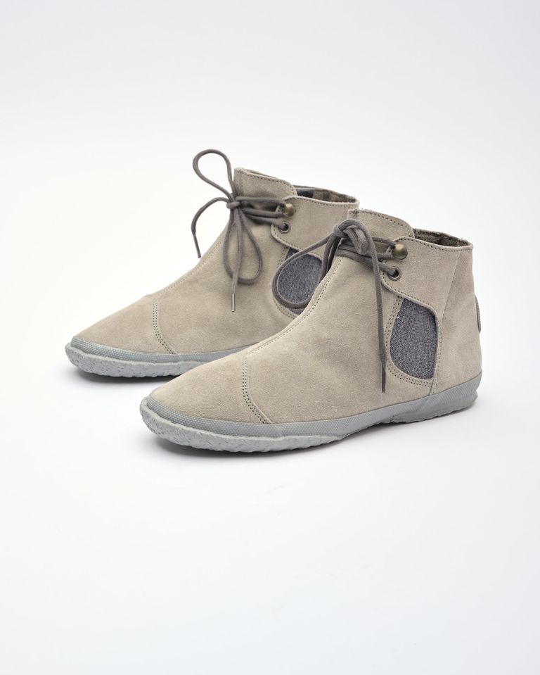 נעלי נשים - Aro - מגפוני זמש WILLY - אפור בהיר2