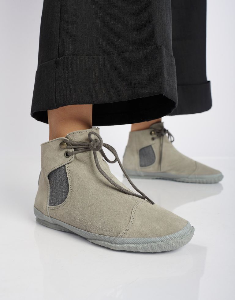 נעלי נשים - Aro - מגפוני זמש WILLY - אפור בהיר3