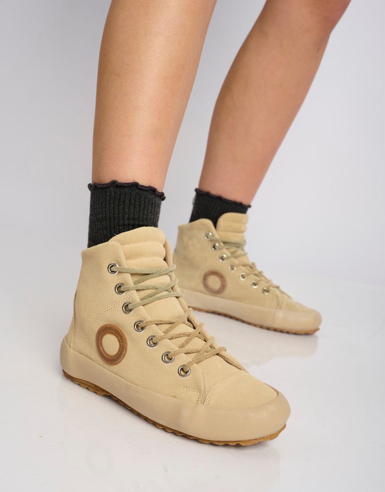 נעלי נשים - Aro - סניקרס זמש גבוהות WEN - בז'3