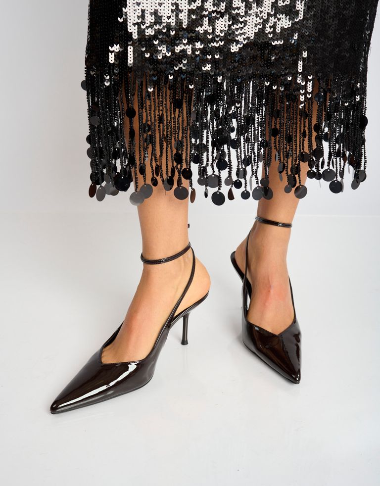 נעלי נשים - Jeffrey Campbell - נעלי סירה לק EXECUTIVE - חום3