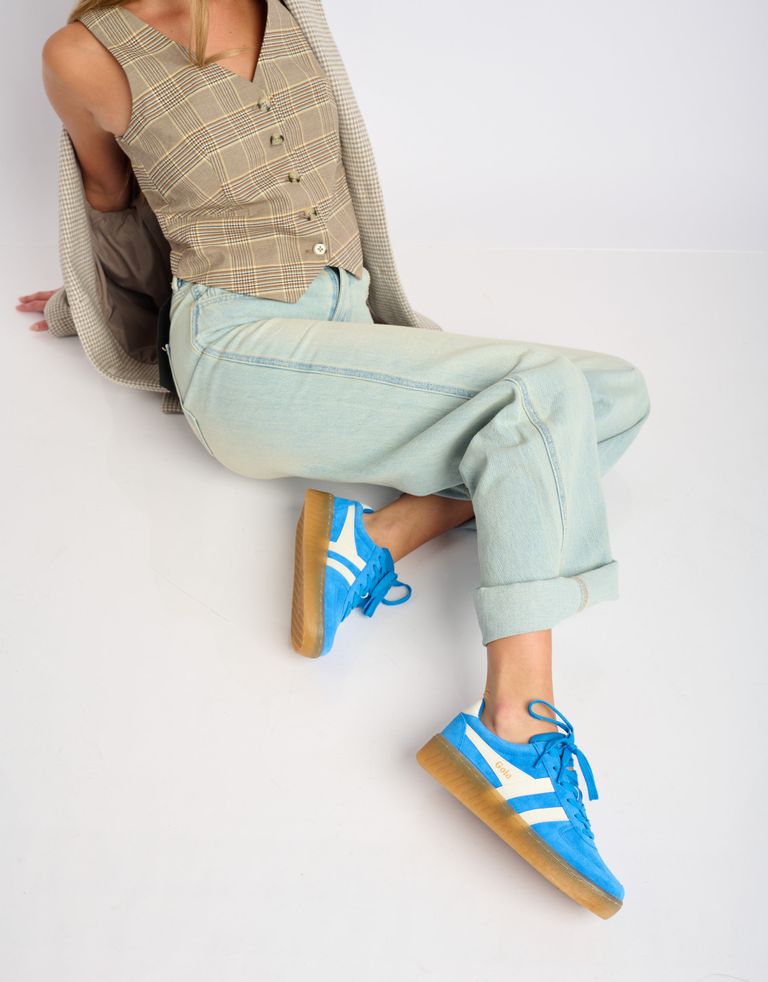 נעלי נשים - Gola - סניקרס זמש GRANDSLAM - כחול1