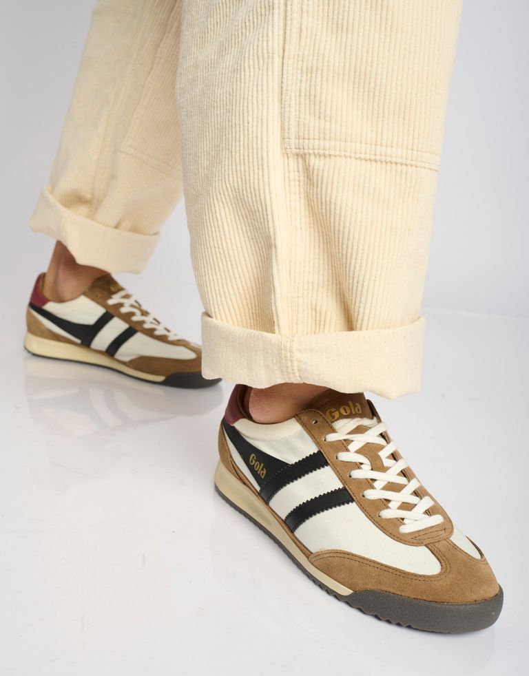 נעלי גברים - Gola - סניקרס TORNADO - לבן   חום1