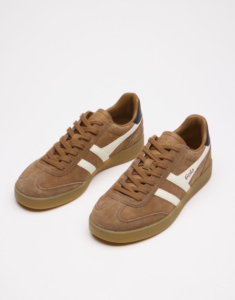 נעלי גברים - Gola - סניקרס זמש VIPER - חום בהיר2