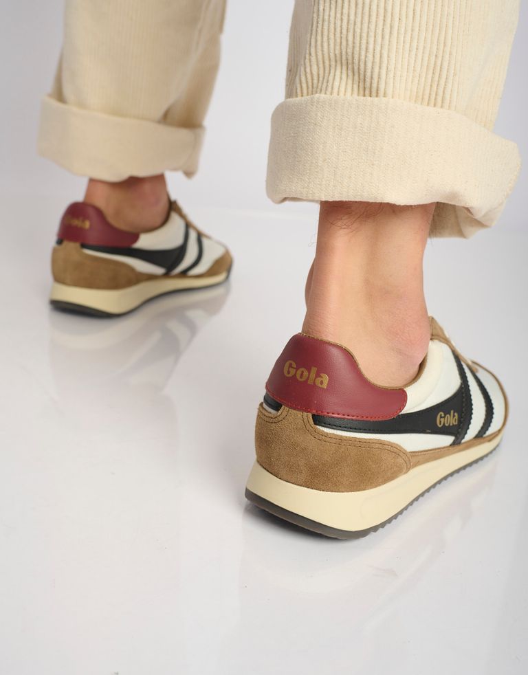 נעלי גברים - Gola - סניקרס TORNADO - לבן   חום4