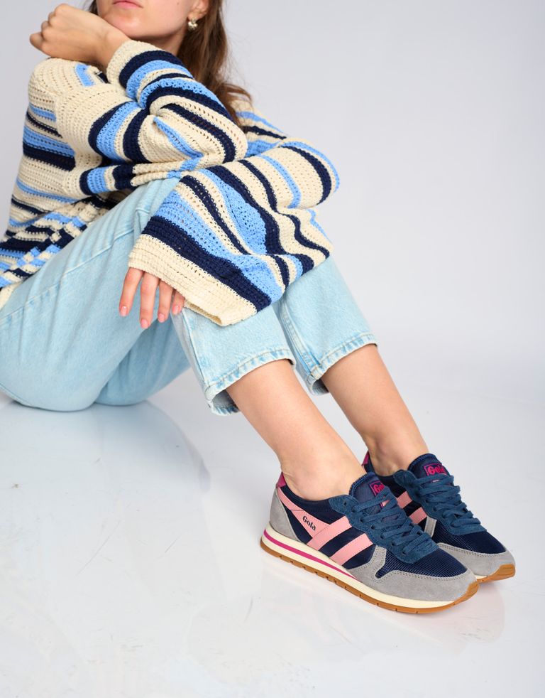 נעלי נשים - Gola - סניקרס DAYTONA - כחול   ורוד1