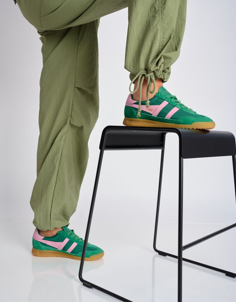 נעלי נשים - Gola - סניקרס TORNADO - ירוק   ורוד1