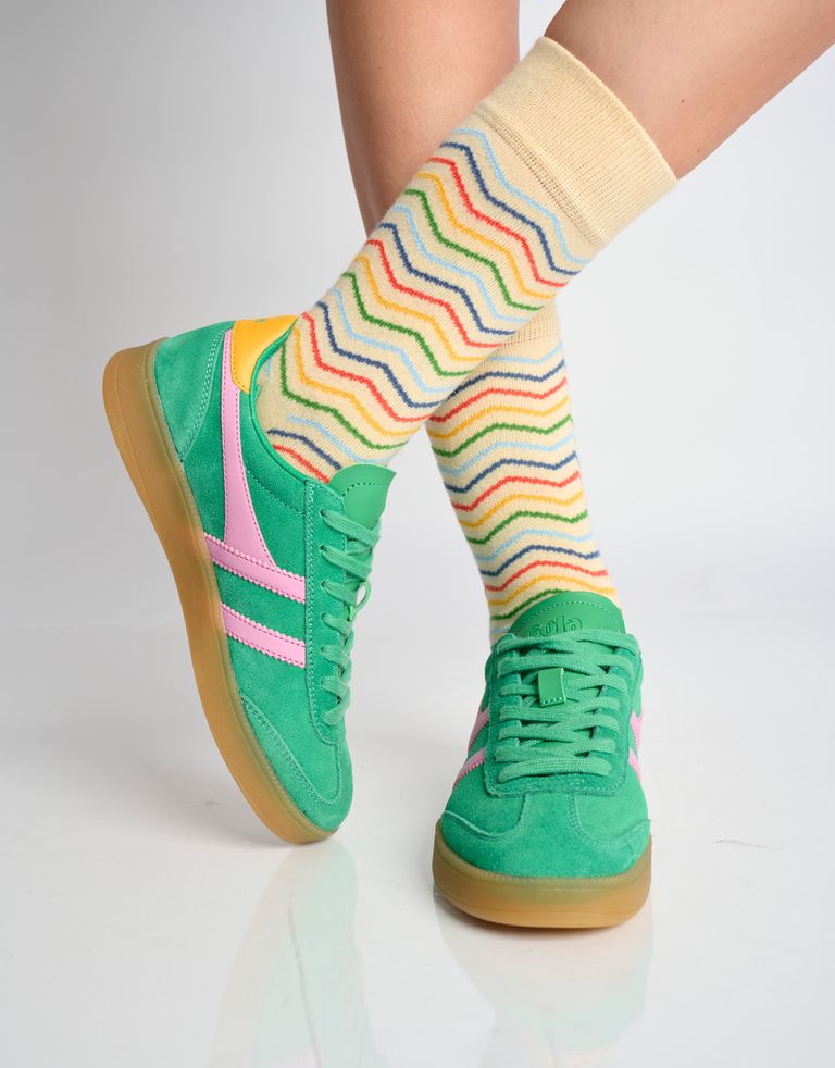 נעלי נשים - Gola - סניקס זמש צבעוני VIPER - ירוק2