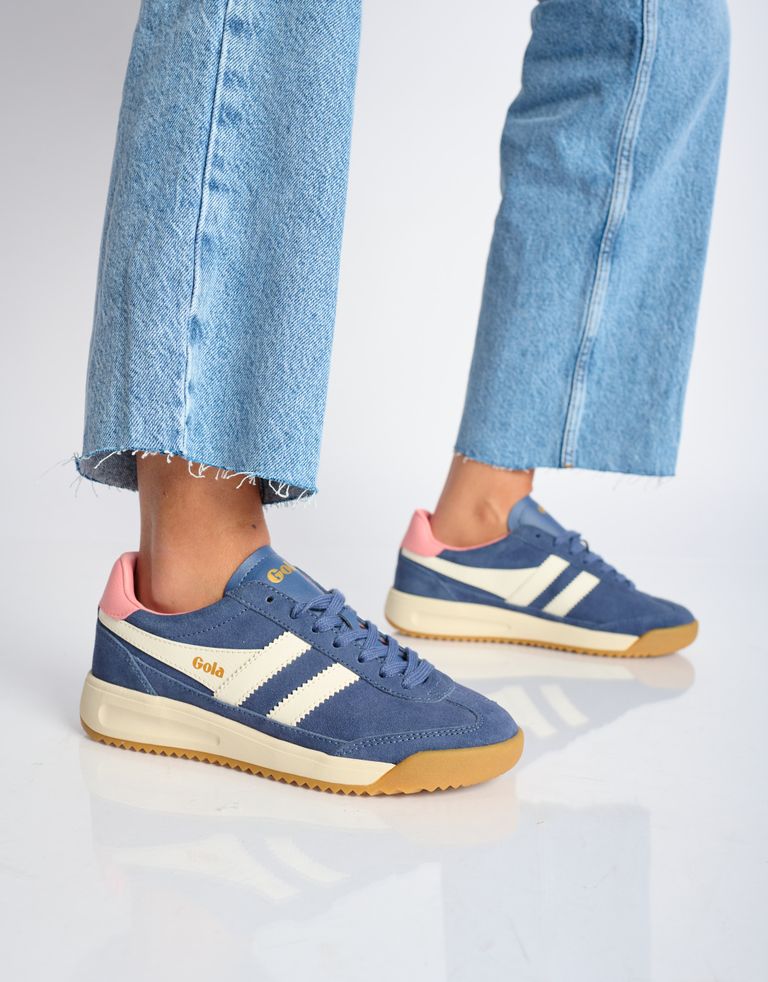 נעלי נשים - Gola - סניקרס זמש  TORNADO 88 - כחול2