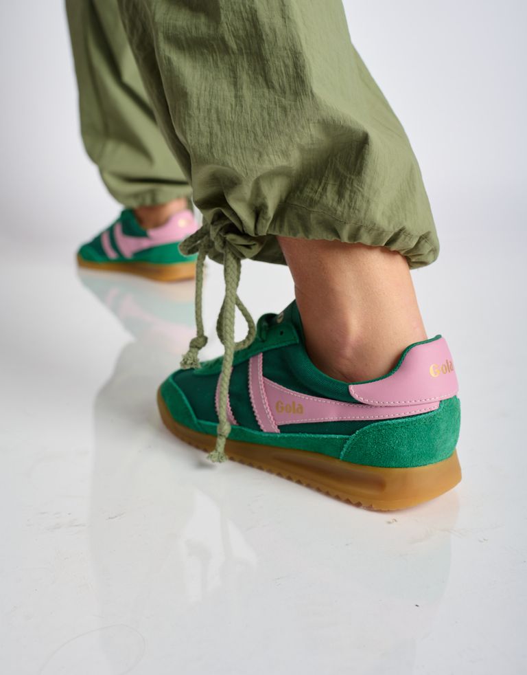 נעלי נשים - Gola - סניקרס TORNADO - ירוק   ורוד3