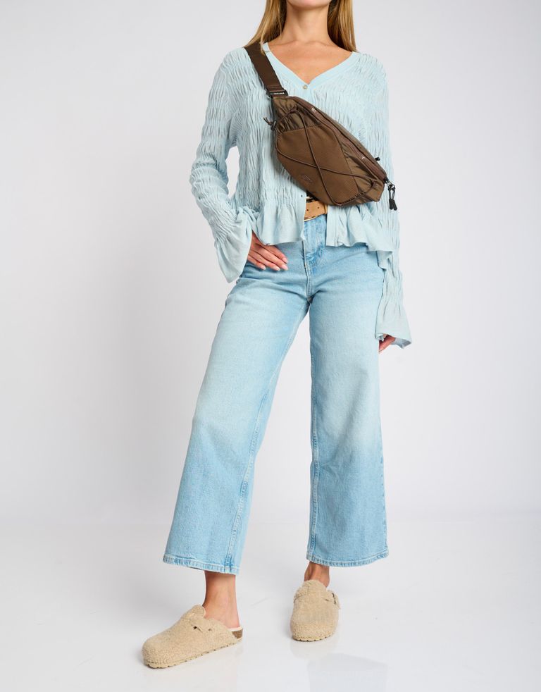 נעלי נשים - Arkk - תיק פאוצ' ניילון BUMBAG - חום1