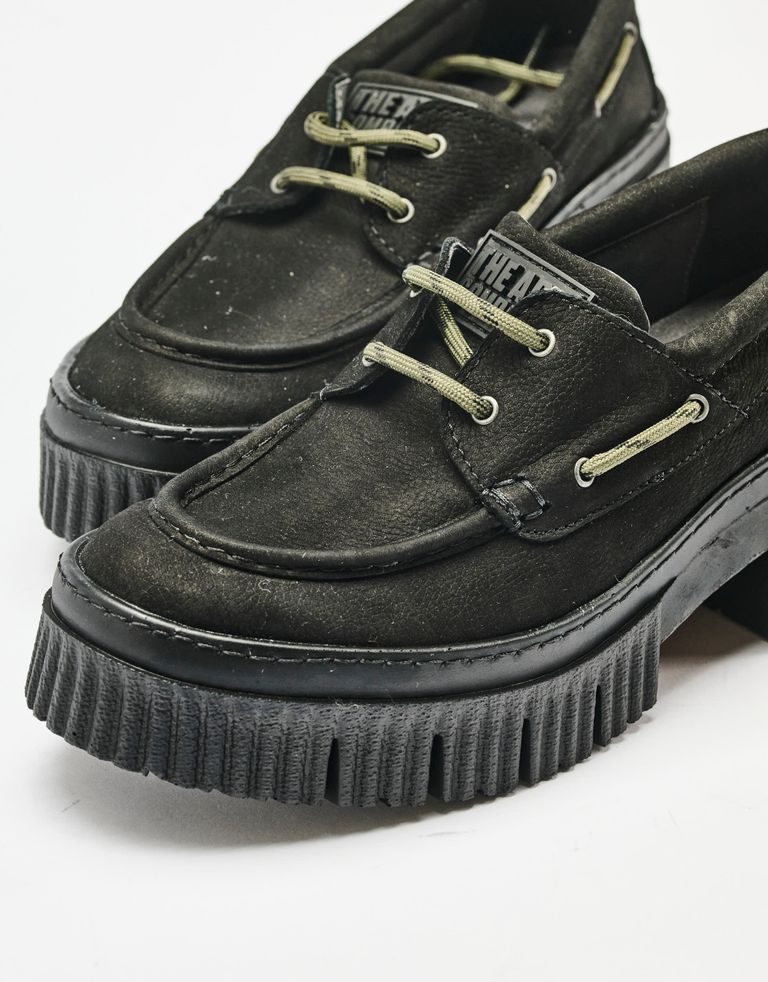 נעלי נשים - Art - נעלי מוקסין עם שרוך YORK - שחור2