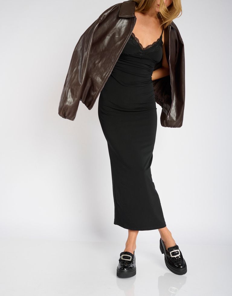 נעלי נשים - Art - נעלי מוקסין עם אבזם YORK - שחור2