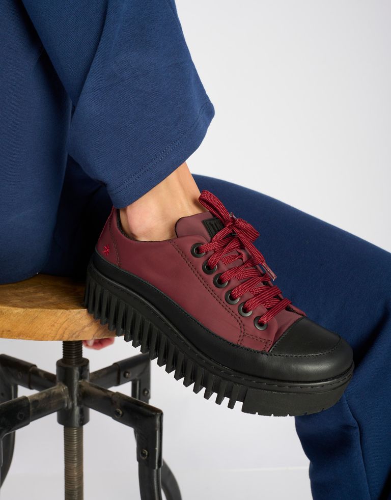 נעלי נשים - Art - נעלי שרוכים BRIGHTON - בורדו1