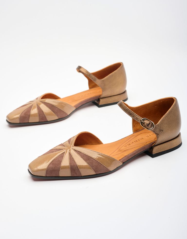 נעלי נשים - Chie Mihara - נעלי סירה שטוחות GASI - אפור חום1