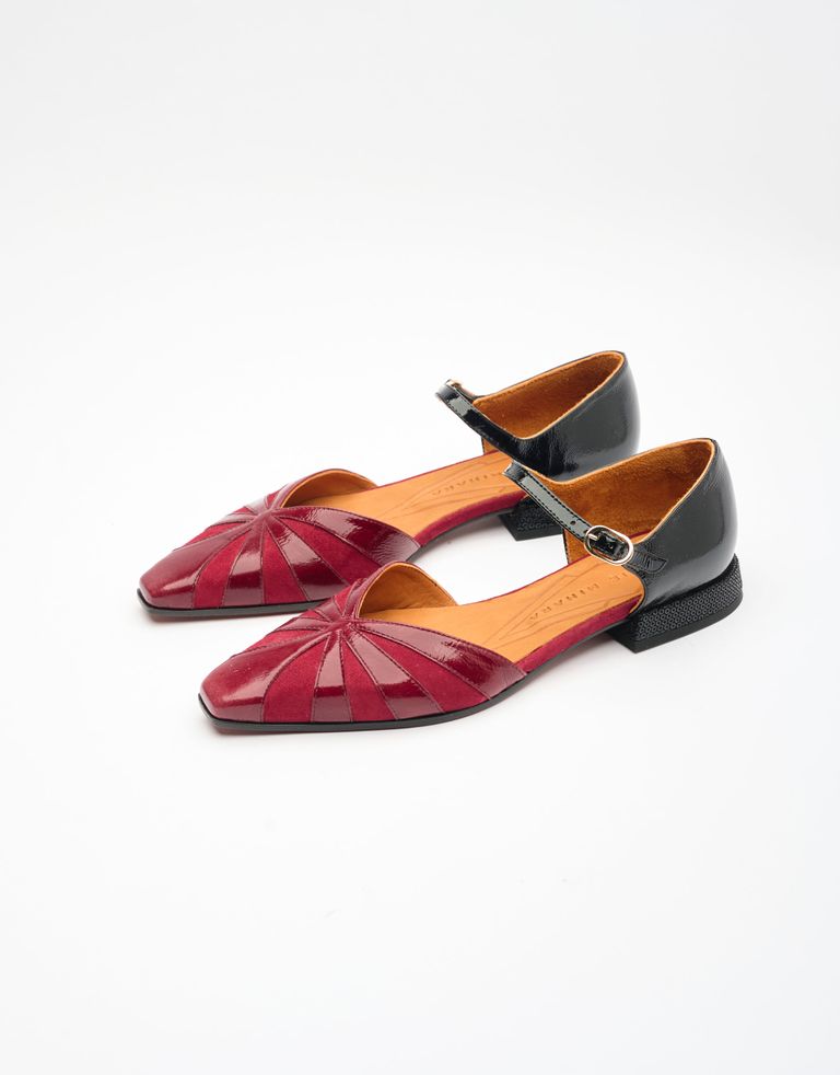 נעלי נשים - Chie Mihara - נעלי סירה שטוחות GASI - בורדו2