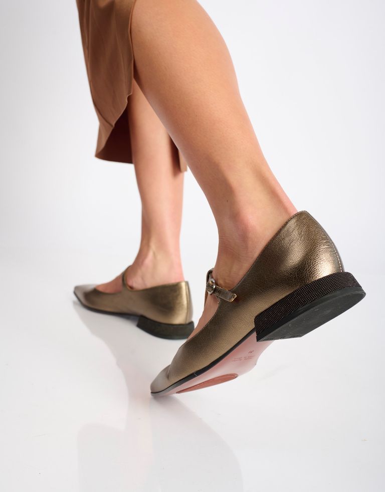 נעלי נשים - Chie Mihara - נעלי סירה שטוחות GATUS - ברונזה4