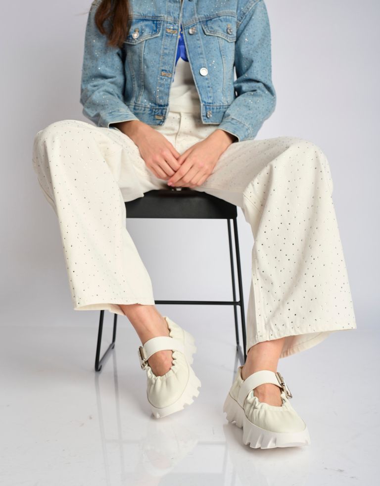 נעלי נשים - 4CCCCEES - נעלי בובה TURA COVE - לבן1