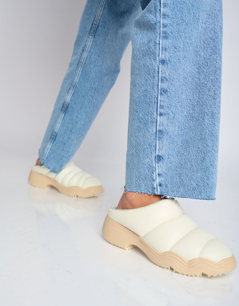 נעלי נשים - 4CCCCEES - כפכפי עור SANHO ROLL - לבן3