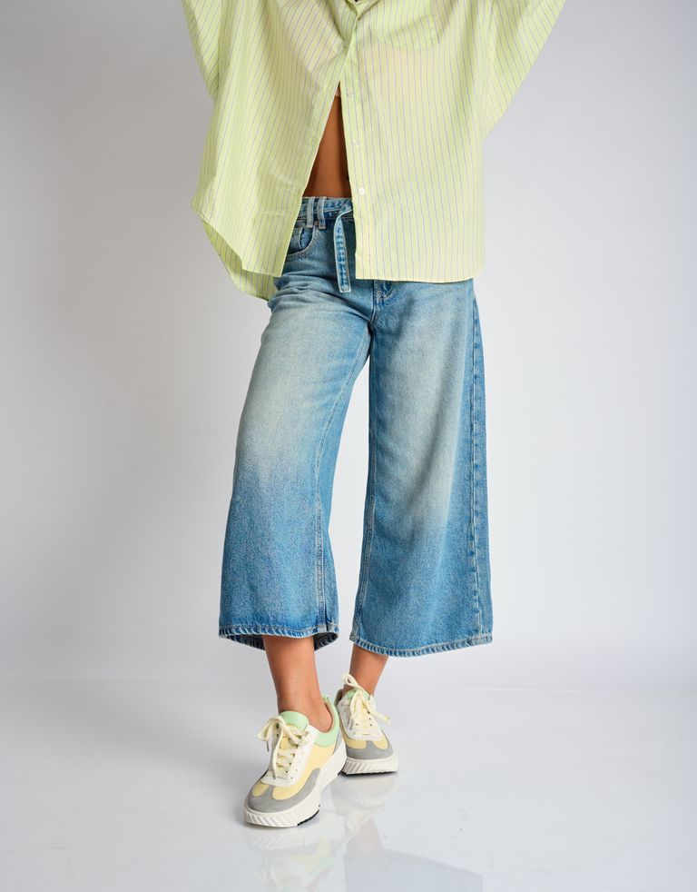 נעלי נשים - 4CCCCEES - סניקרס עור RAY RETA - צהוב   אפור3