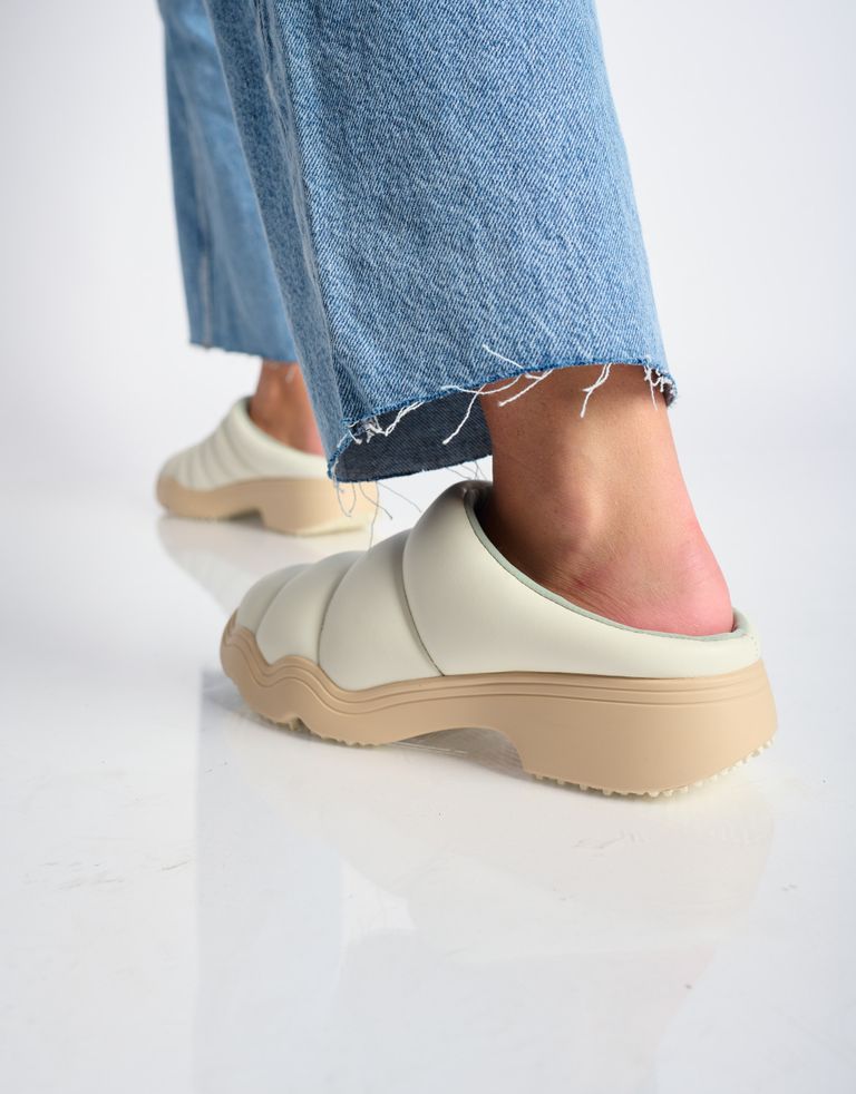 נעלי נשים - 4CCCCEES - כפכפי עור SANHO ROLL - לבן4