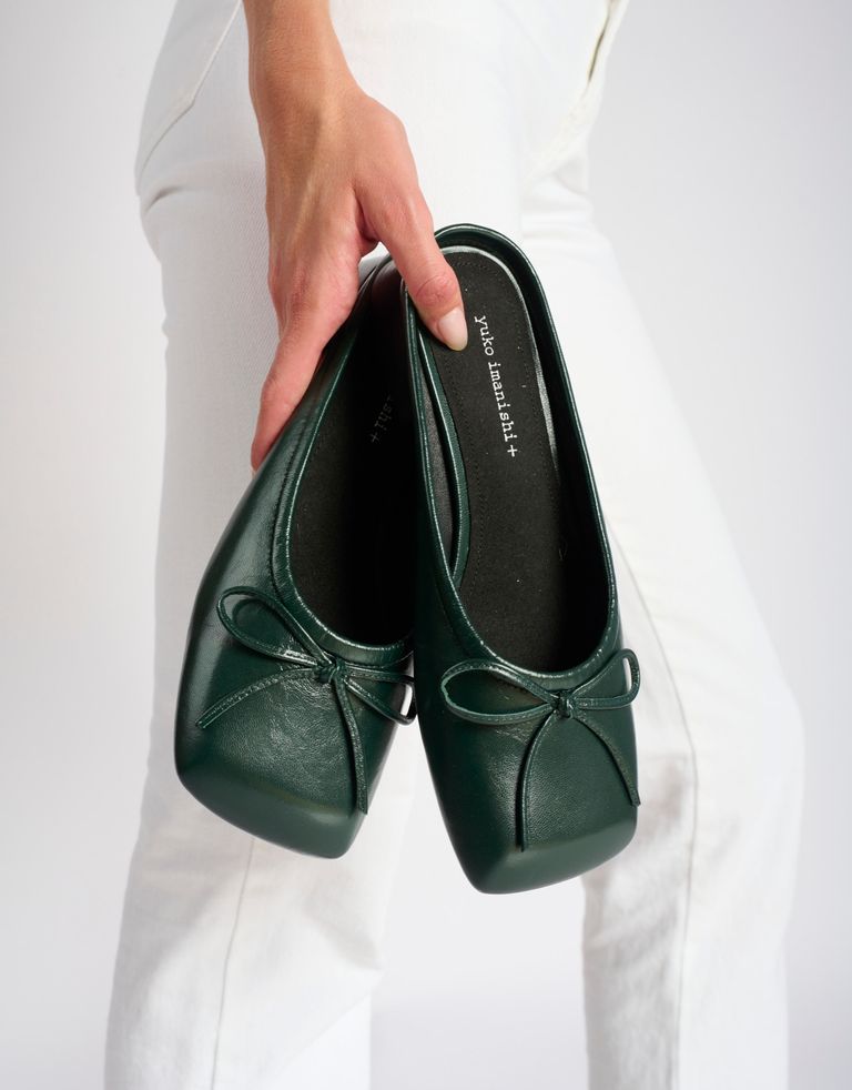 נעלי נשים - Yuko Imanishi - כפכפים שטוחים MIKE - ירוק1