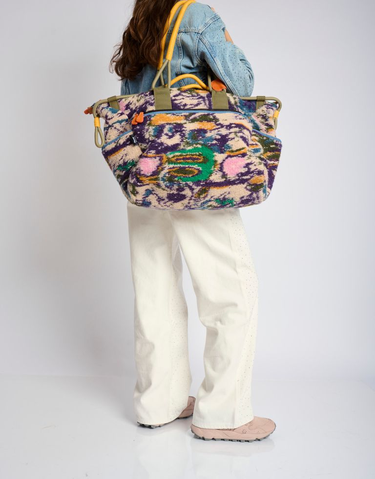 נעלי נשים - Flower Mountain - תיק צד גדול WEEKEND - סגול   ירוק4