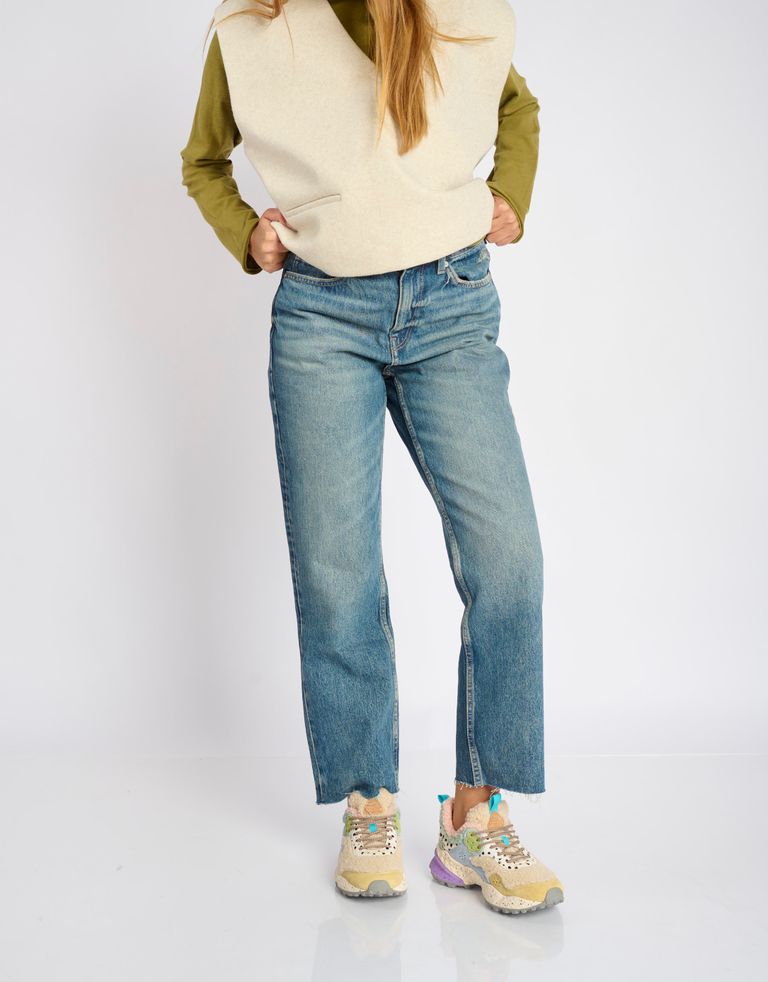 נעלי נשים - Flower Mountain - סניקרס KOTETSU טדי - לבן   תכלת2