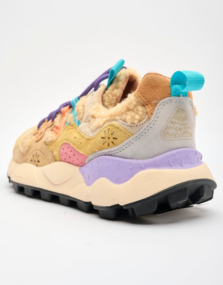 נעלי נשים - Flower Mountain - סניקרס YAMANO 3 טדי - בז'3