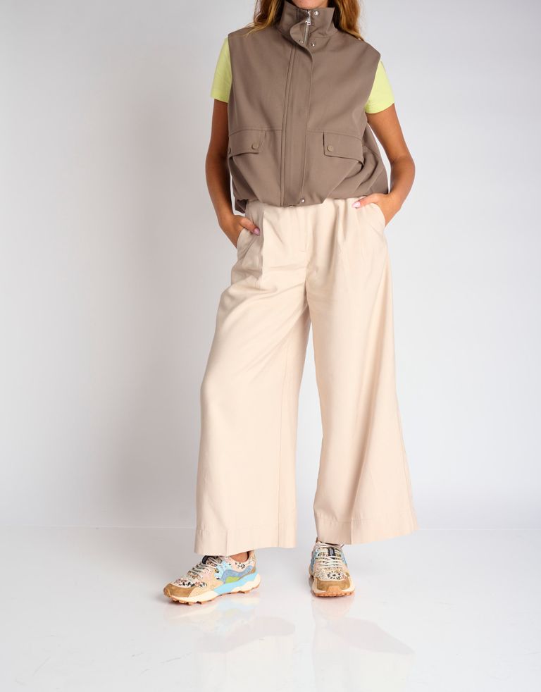 נעלי נשים - Flower Mountain - סניקרס פרחוניות YAMANO - חום3