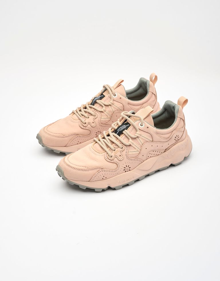 נעלי נשים - Flower Mountain - סניקרס עור YAMANO - ורוד בהיר3