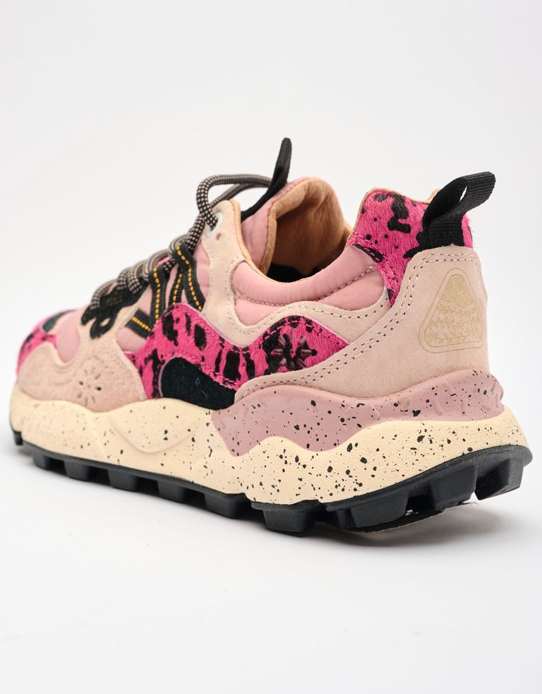 נעלי נשים - Flower Mountain - סניקרס מנומרות YAMANO - ורוד3
