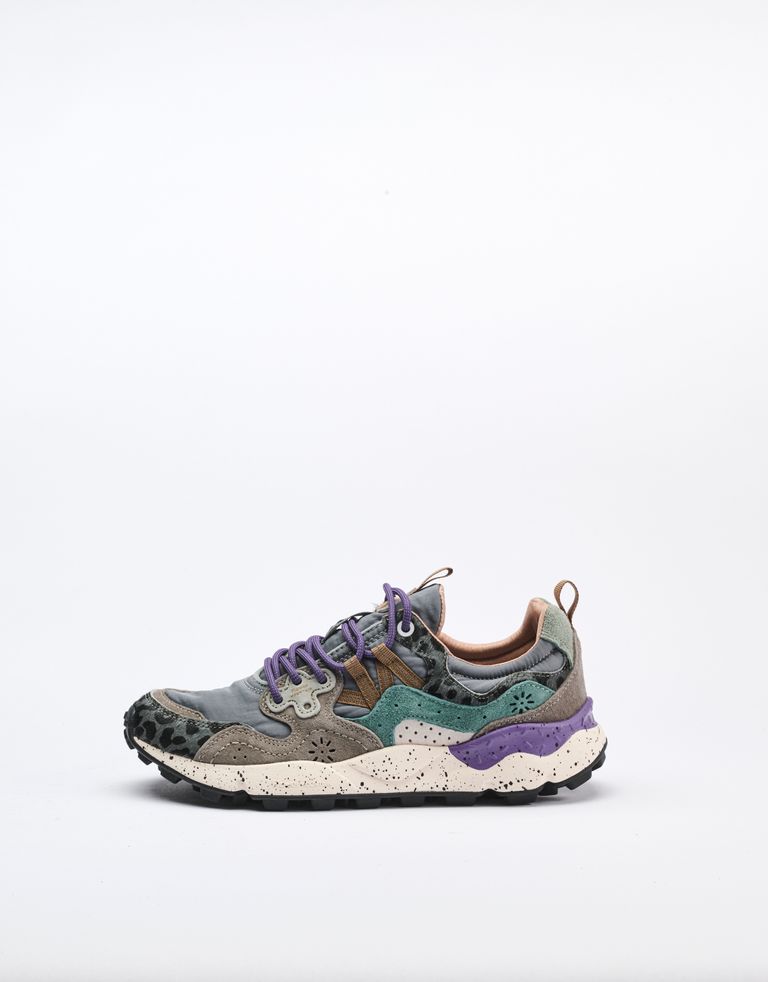 נעלי נשים - Flower Mountain - סניקרס מנומרות YAMANO - אפור4