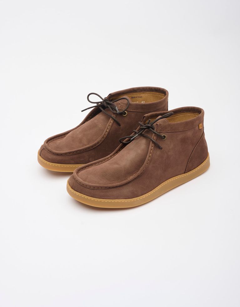 נעלי גברים - El Naturalista - נעלי עור גבוהות ORIGEN - חום כהה2