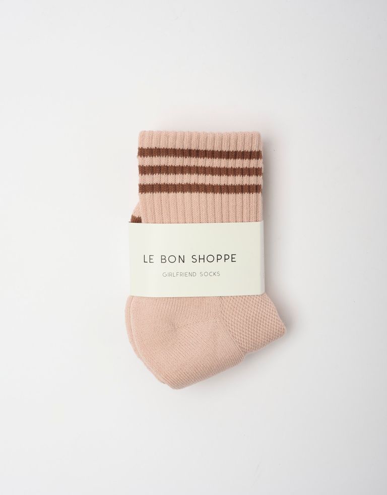 נעלי נשים - Le Bon Shoppe - גרביים GIRLFRIEND - ורוד1