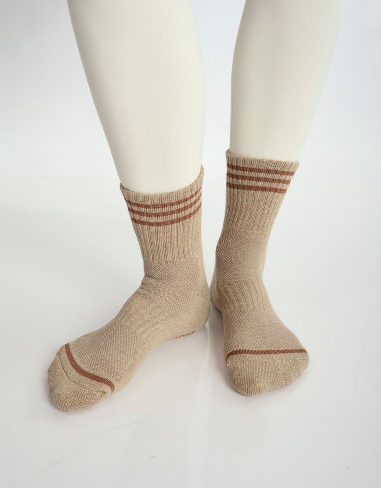 נעלי נשים - Le Bon Shoppe - גרביים GIRLFRIEND - חום בהיר1