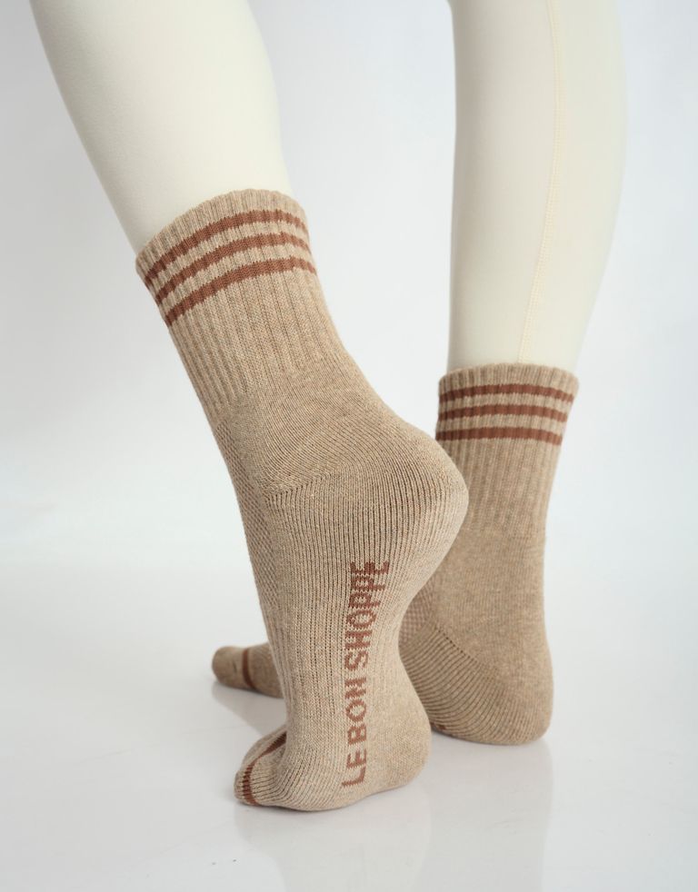 נעלי נשים - Le Bon Shoppe - גרביים GIRLFRIEND - חום בהיר2