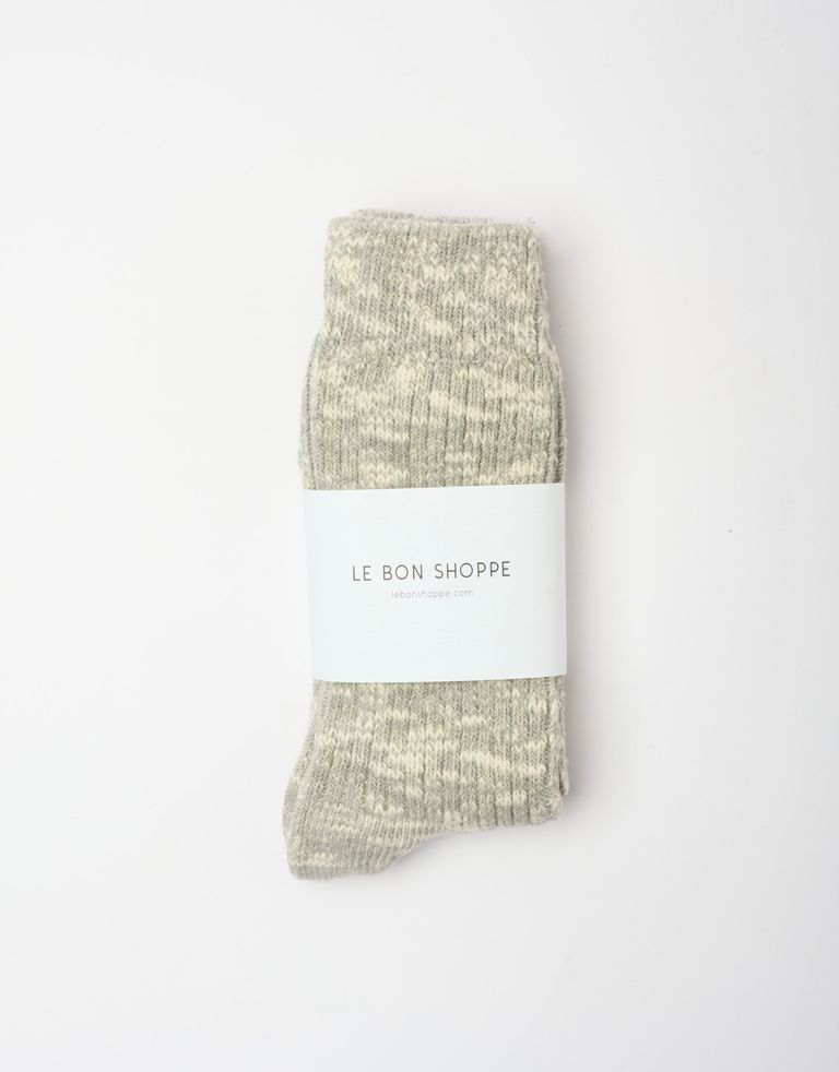 נעלי נשים - Le Bon Shoppe - גרביים COTTAGE - אפור בהיר2