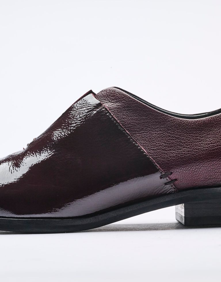 נעלי נשים - Yuko Imanishi - נעליים  מבריקות RIKO - בורדו1