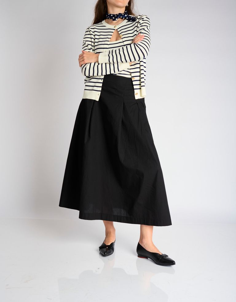 נעלי נשים - Yuko Imanishi - נעלי סירה שטוחות SASA - שחור2