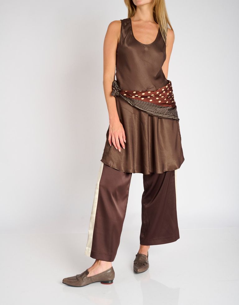 נעלי נשים - Yuko Imanishi - נעלי סירה שטוחות COTONA - חום2