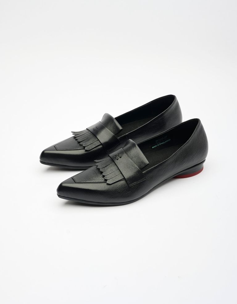 נעלי נשים - Yuko Imanishi - נעלי סירה שטוחות COTONA - שחור3