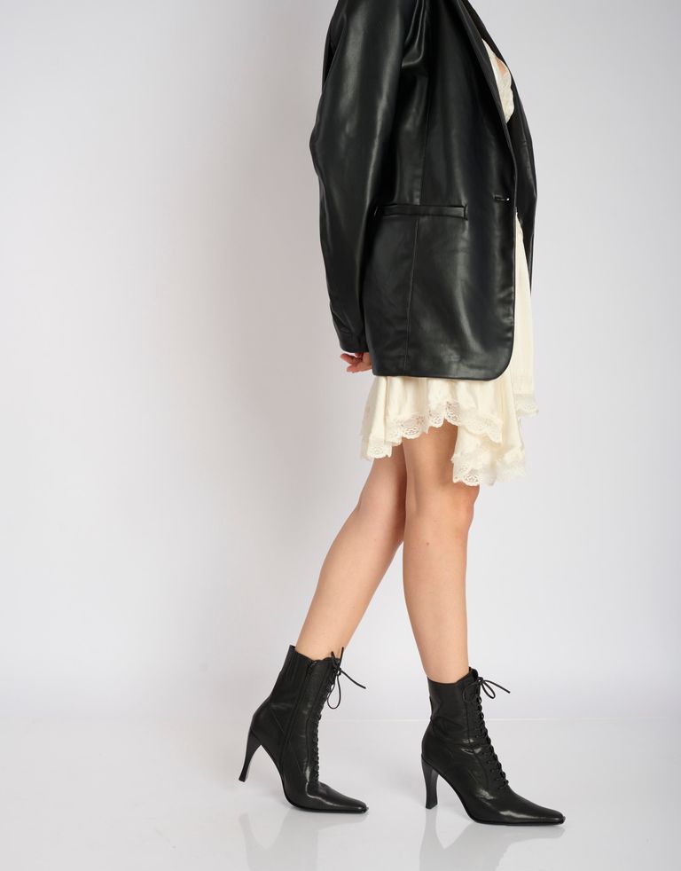 נעלי נשים - Jeffrey Campbell - מגפוני עקב BEBOLDU - שחור4