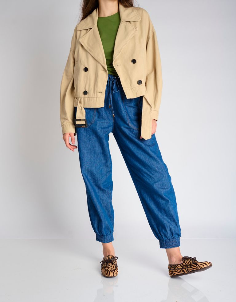 נעלי נשים - Jeffrey Campbell - מוקסינים BOAST זברה - בז'   חום2